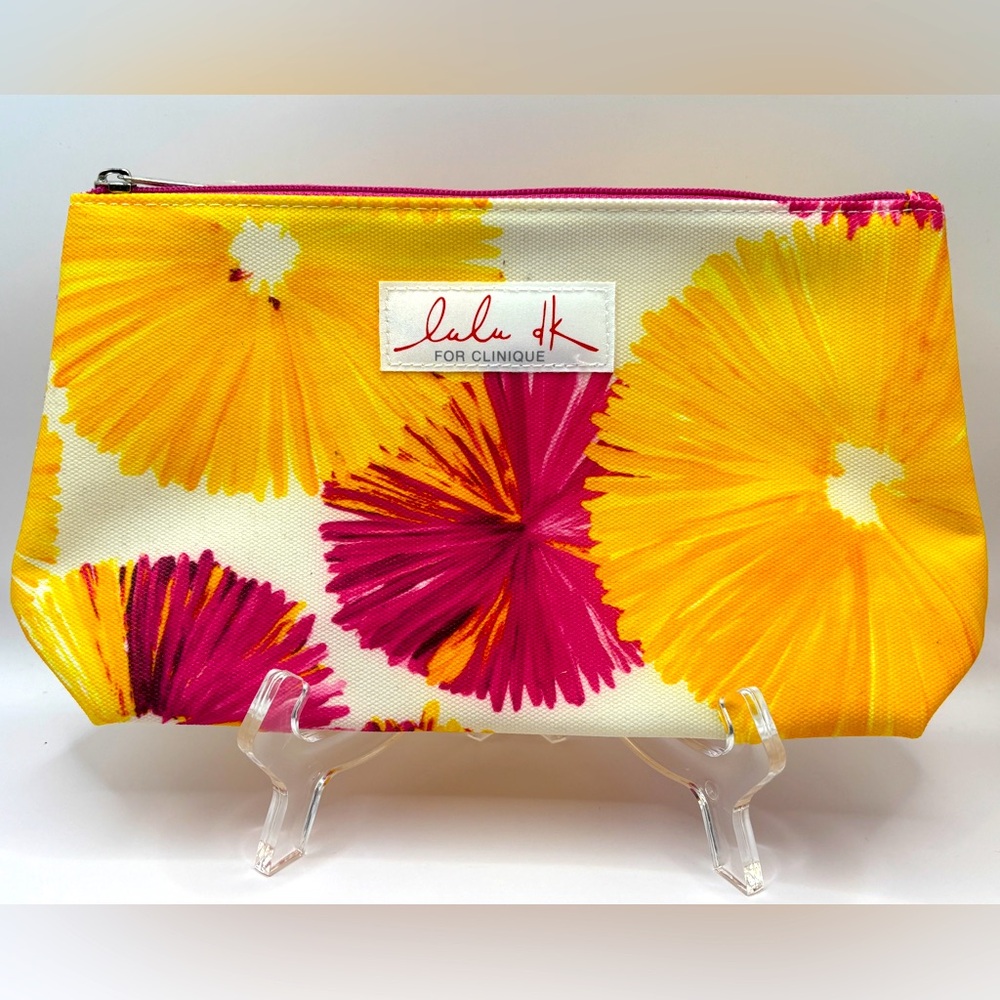 COPY - Lulu DK for Clinique Cosmetic Bag - Yellow and Pink